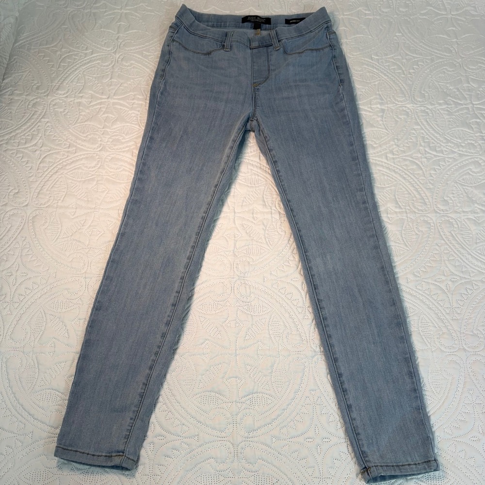 Judy Blue Los Angeles‎ Skinny Fit Light Wash Pull On Jeans Size 9/29 High Rise